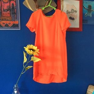 TOPSHOP Petite Fluorescent Dress